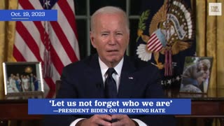 Biden on Rejecting Hate - "Let Us Not Forget Who We Are"