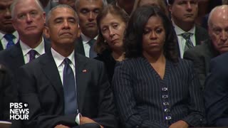 WATCH: Trumps, Obamas, Clintons and Carters share a pew at funeral of President George H.W. Bush