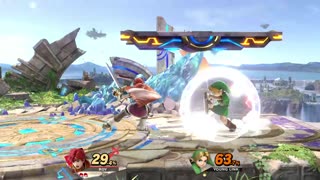 Roy Vs Young Link on Battlefield (Super Smash Bros Ultimate)