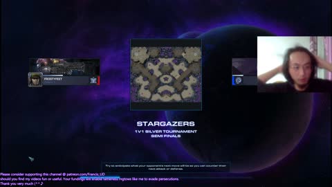 starcraft2 tournament tonight zerg v zerg won then v terran lost, just the entered semi-final