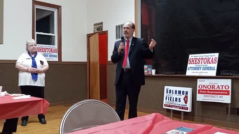 David Shestokas Candidate For Illinois Attorney General At Charlie Helmick's Fundraiser