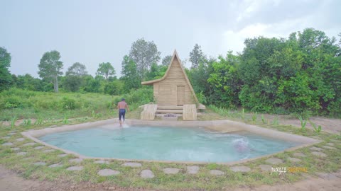We Build The Most Incredible Millionaire Swimming Pool Around Bamboo Villa