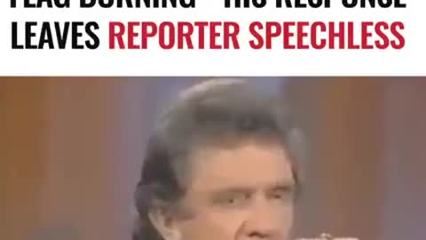 Johnny Cash leaves reporter speechless