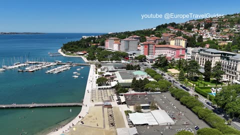 Europe - Slovenia from above Portoroz