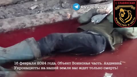 18+ !!! - Ukrainian Soldiers Floating In Pools Of Blood