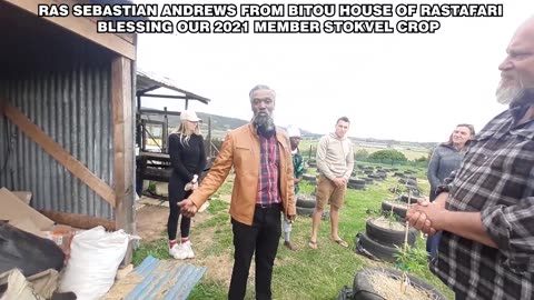 Ras Sebastian Andrews blessing The CannaClub's Member's Stokvel 2021/2022 Crop