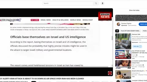 IRAN & ISRAEL AT WAR-----BREAKING NEWS!! PRAY FOR ISRAEL!