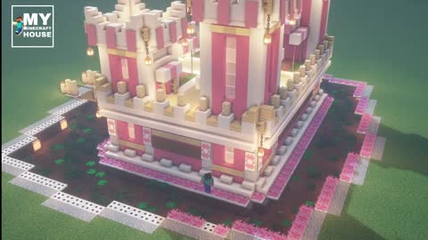 How to Build a Super CUTE Minecraft Castle :)