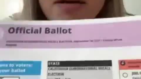 Gavin Newsom Cheating In Recall Election With Votes Visible Through Envelope