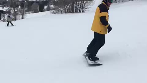 9th day on a snowboard.