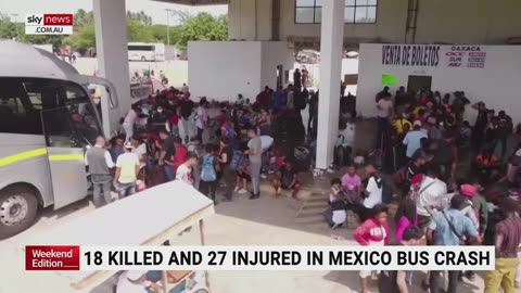 Sky News Australia - Bus accident in southern Mexico kills 18 from Venezuela and Haiti