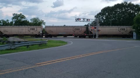 CSX Grain Train at Banks