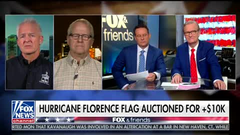 American flag survives the winds of hurricane Florence then sells for over $10,000