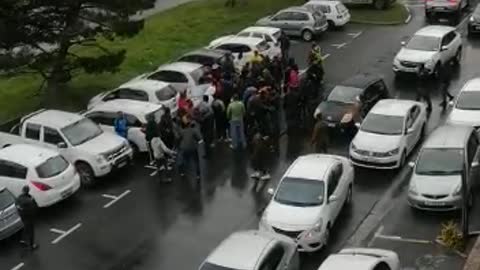 E-Hailing drivers protest