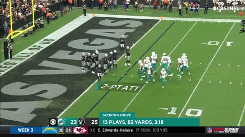 Oregon Football Jacoby Brissett & Dolphins clutch up late vs. Raiders