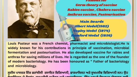 Scientist of the day, Louis Pasteur.