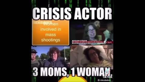 ⚫️Crisis Actor Present At Multiple Shootings