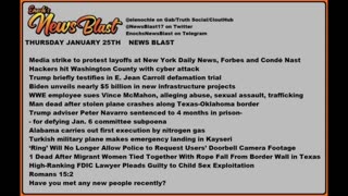 Thursday, January 25, 2024 News Blast