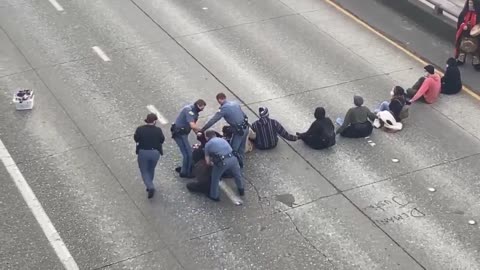 BLM Protesters Shut Down the Freeway in Seattle