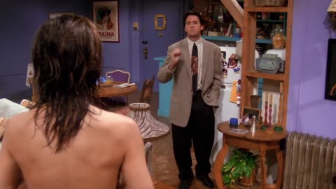 Chandler Sees Naked Rachel _ Friends