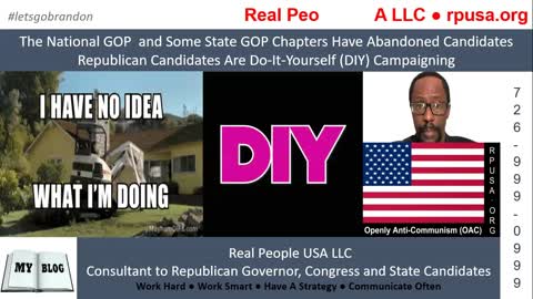 National GOP and State GOP Abandonment: Republican Candidates Are Do-It-Yourself (DIY) Campaigning