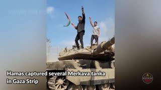 Insane moment of Israeli Merkava tank defeat by Palestinian fighters