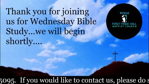 Wednesday Night Bible Study for March 13, 2024!