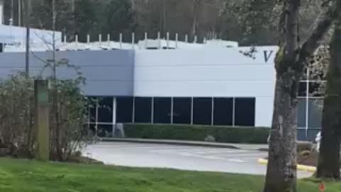 Rooftop cell towers in Kirkland, Washington