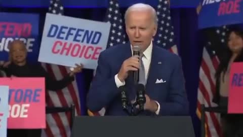 Dementia grandad Biden turned on the word randomizer...