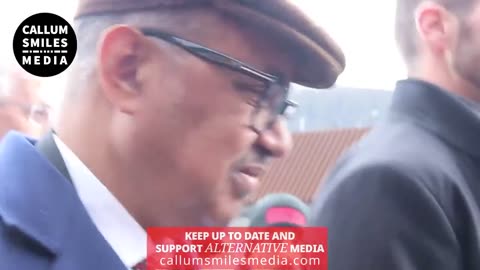 Callum Smiles politely challenges @DrTedros, Director General of the WHO, as he...