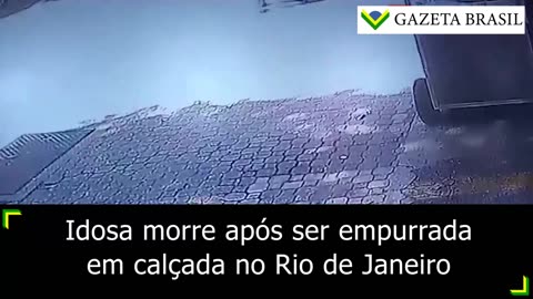 Idosa morre após ser empurrada em calçada no Rio de Janeiro