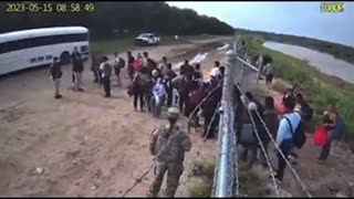 American soldiers exposed on camera opening the gate for illegal immigrant's