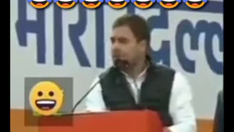 Rahul Gandhi speech funny