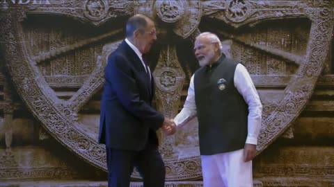 G20 summit dehli menister of foreign affairs of Russias Sergey lavrov arrives at Bharat mandapan
