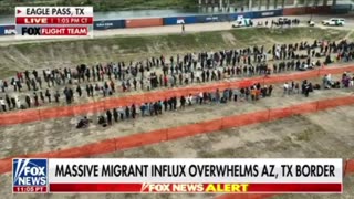 Fox News: Massive migrant influx overwhelms AZ, TX border