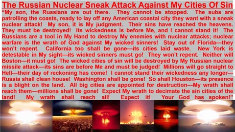 PROPHECY— The Russian Nuclear Sneak Attack Against My Cities Of Sin