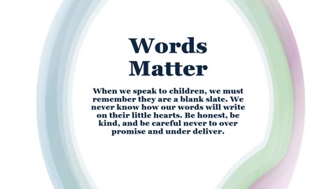 Words Matter