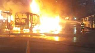 Incendio buses Metrolínea