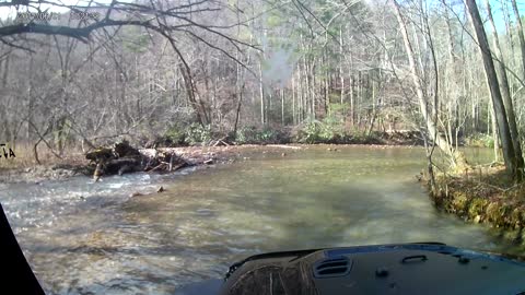 The Georgia Traverse water crossing at Tallulah River