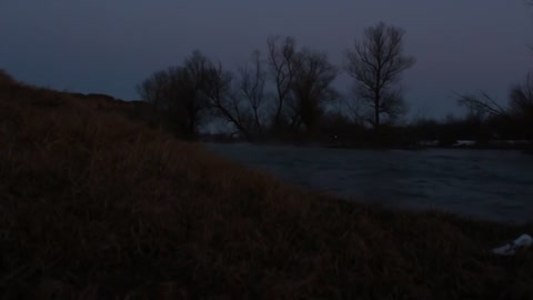 A night in the river with water sounds for relaxation and meditation.