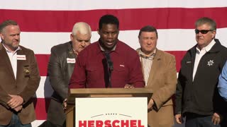 Herschel Walker holds campaign rally in Georgia Thursday