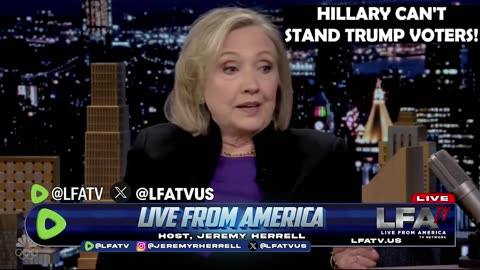 HILLARY CAN'T STAND TRUMP VOTERS!