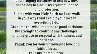 Daily Prayer | A Prayer To Start Your Day