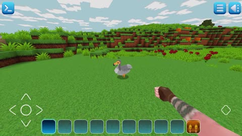 Chicken! ❤️ Very Cute Passive Mob in ⚡Realmcraft ⚡Free Minecraft Style Game