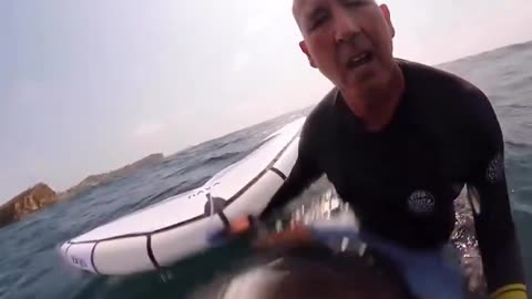 Wind Surfer Gets Breached