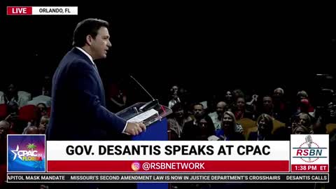Watch the Reaction Ron DeSantis Gets After Declaring Victory Over Dr. Fauci at CPAC