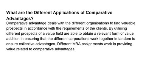 What is Comparative Advantage?