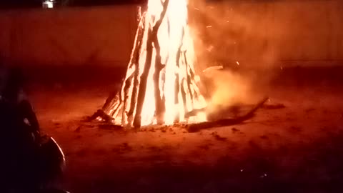 Holika dahan in our Village