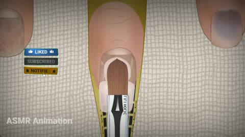 ASMR nail repair care animation #asmr #animation #asmrsounds