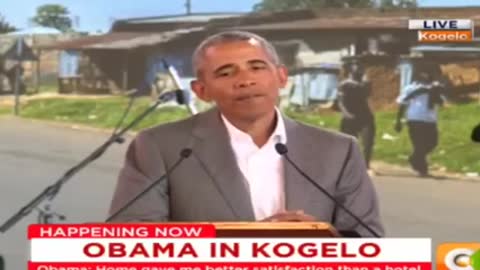 Barack Obama: “I Visited Kenya as the First Sitting President to Come From Kenya”